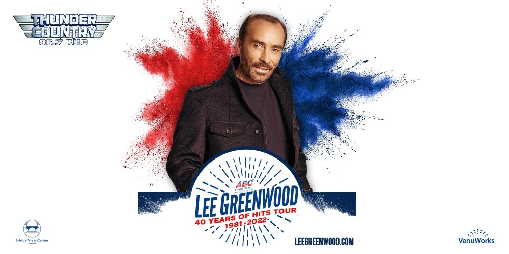 Lee Greenwood 40 Years of Hits Tour Bridge View Center Ottumwa, Iowa